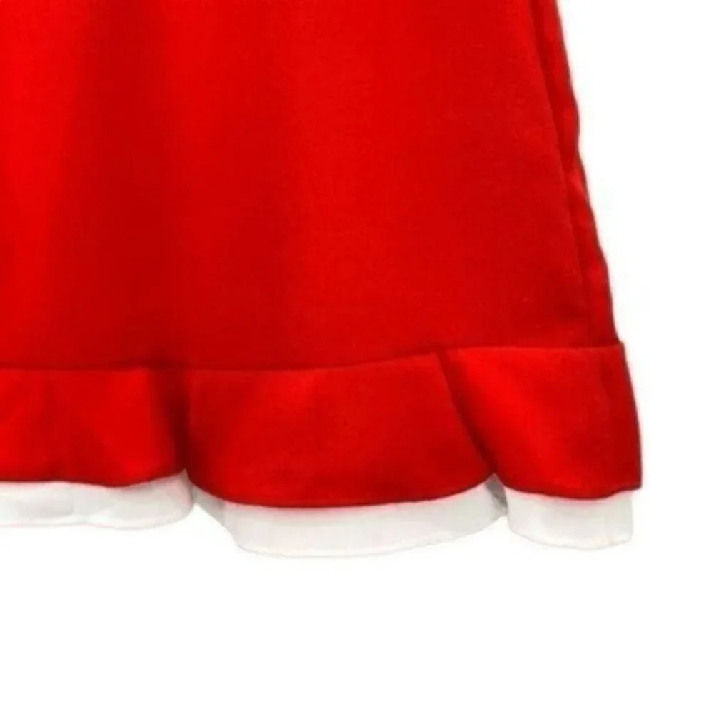 CeCe Red Ruffle Shift Dress - Picture 4 of 9
